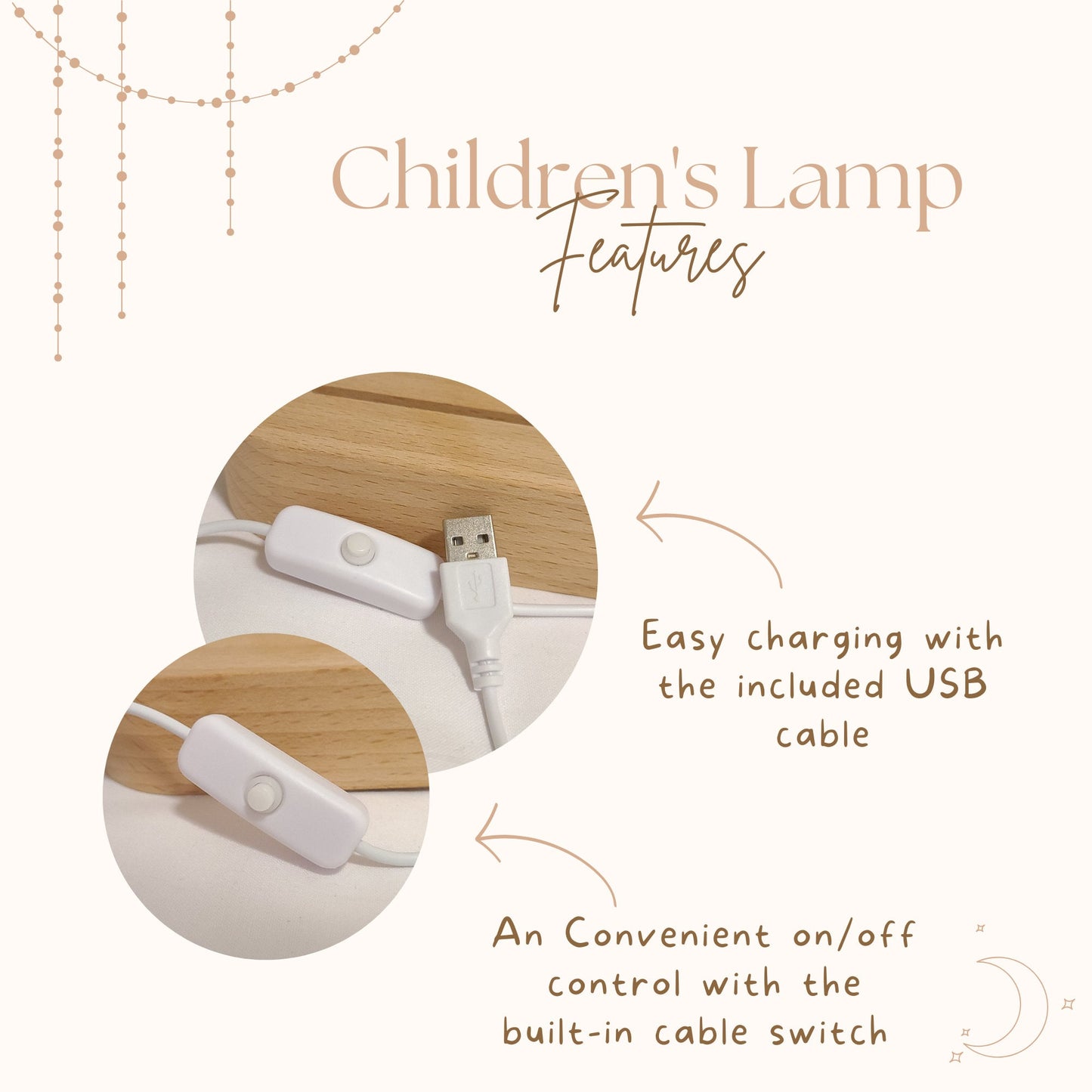 Children's lamp with animal motif and functions